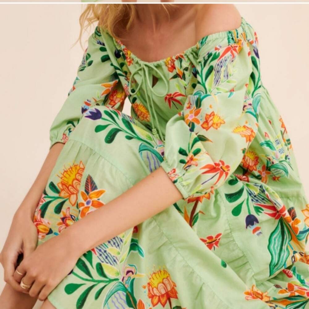 Farm Rio Tiered Mididress - Picture 10 of 11